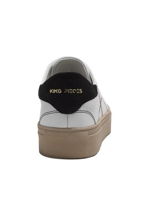 Tenis En Cuero Argentino Liso Blanco King Pieces Lourdes 24