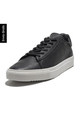 Tenis En Cuero Argentino Liso Negro King Pieces Raimon 4 King pieces