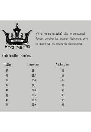Tenis En Cuero Argentino Negro King Pieces Pavas Sc 4