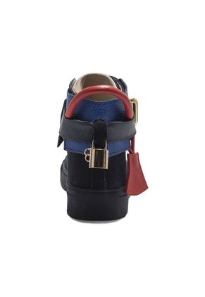 Tenis En Cuero Argentino Nobuck Azul Oscuro King Pieces Argento 4