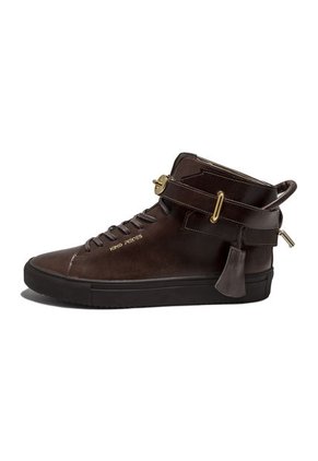 Tenis En Cuero Argentino Liso Café King Pieces Argento 4