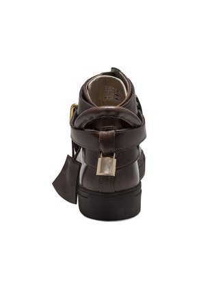 Tenis En Cuero Argentino Liso Café King Pieces Argento 4