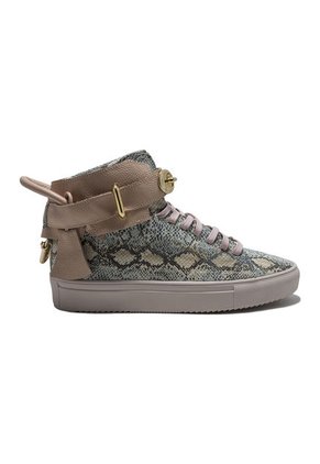 Tenis En Cuero Italiano Multicolor King Pieces Argento 4