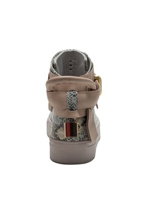 Tenis En Cuero Italiano Multicolor King Pieces Argento 4
