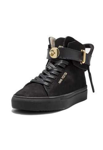 Tenis En Cuero Argentino Negro King Pieces Argento 4 King pieces
