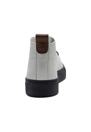 Tenis En Cuero Italiano Blanco Perforado King Pieces Detor 4
