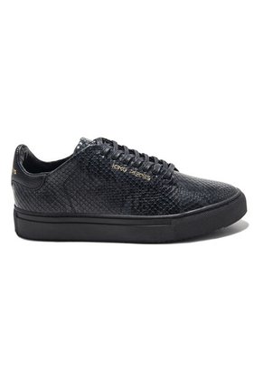 Tenis En Cuero Italiano Negro Piton King Pieces Lourdes 4