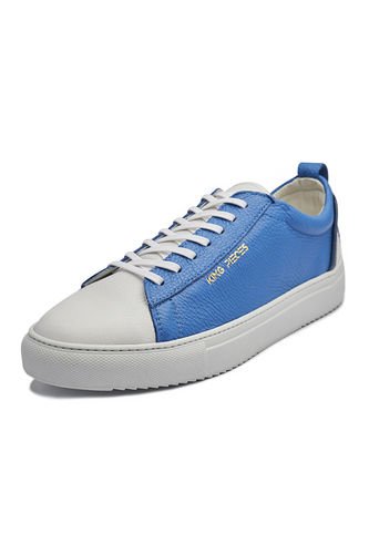 Tenis En Cuero Argentino Azul Rey X Blanco King Pieces Buchem 4 King pieces