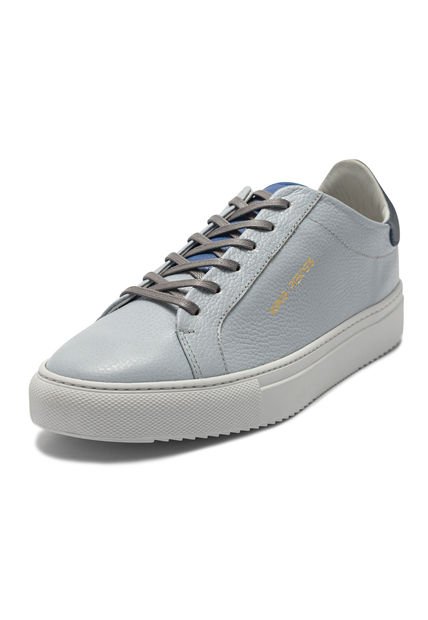Tenis En Cuero Argentino Liso Celeste X Azul Rey King Pieces Rayden