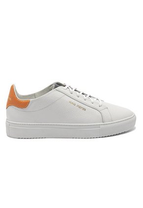 Tenis En Cuero Argentino Liso Blanco X Naranja King Pieces Rayden 4