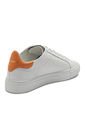 Tenis En Cuero Argentino Liso Blanco X Naranja King Pieces Rayden 4 de King pieces