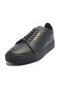 Tenis En Cuero Italiano Negro Textura Piton King Pieces Lourdes 4 de King pieces
