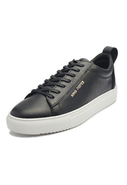 Tenis En Cuero Argentino Liso Negro King Pieces Buchem 4