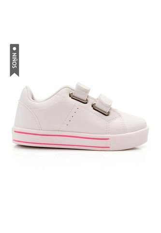 Tenis Klin Easy Mood Mix Para Niños-Blanco/Rosa Klin