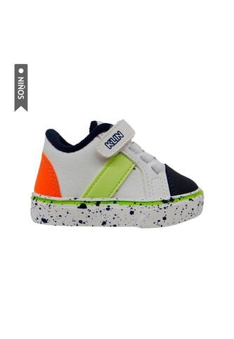 Tenis Klin Candy Pipoca Para Niños-Blanco/Azul Klin