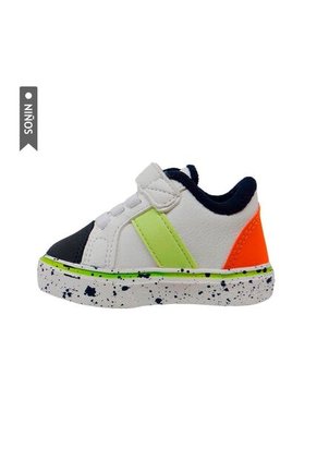Tenis Klin Candy Pipoca Para Niños-Blanco/Azul