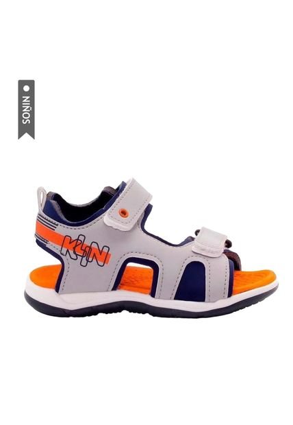 Sandalias Klin Line Play Para Niños-Gris