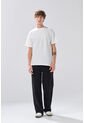 KOAJ Camiseta Manga Corta Crema En Algodón Cuello Redondo de Koaj