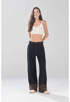 KOAJ PANTALON KOAJ JEAN LOOSE ROLL UP 33372
