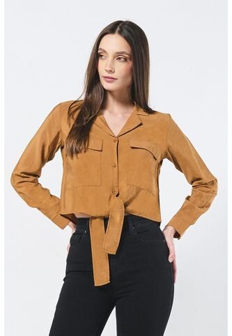 BLUSA KOAJ CUELL CAMISERO CROP 6032 3/24 Koaj