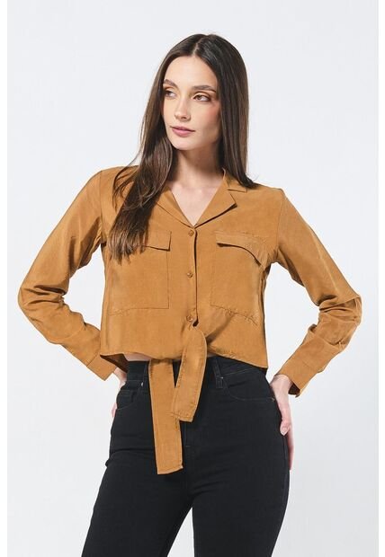 BLUSA KOAJ CUELL CAMISERO CROP 6032 3/24