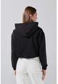 KOAJ Buzo Perchado Con Capota Negro Y Diseño College de Koaj