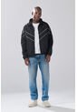 KOAJ Chaqueta Liviana Negra Con Cuello Alto Y Manga Ranglan de Koaj