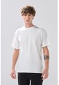 KOAJ Camiseta Manga Corta Crema En Algodón Cuello Redondo de Koaj