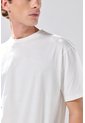 KOAJ Camiseta Manga Corta Crema En Algodón Cuello Redondo de Koaj