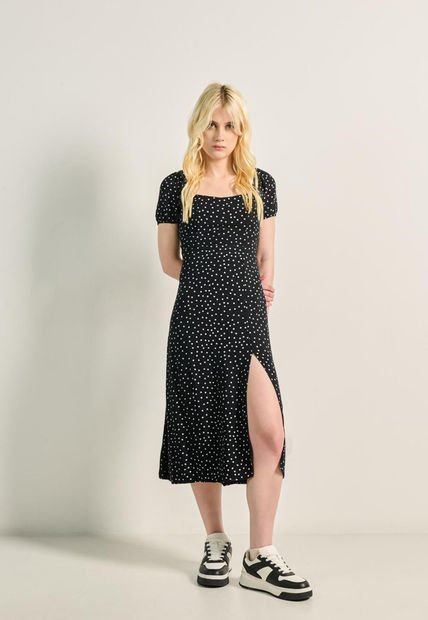 KOAJ VESTIDO KOAJ ABERTURA MIDI 8689