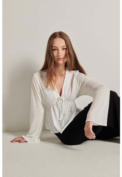 KOAJ BLUSA KOAJ ESCOTE V MG CAMPANA 4951 1/24