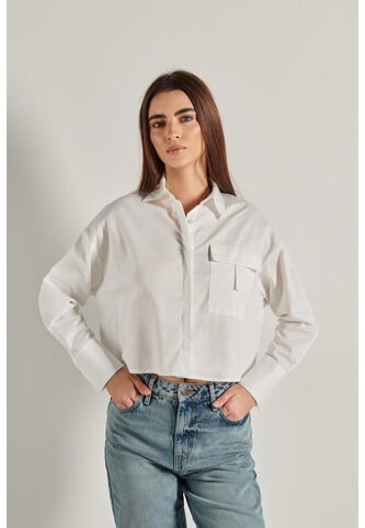 KOAJ BLUSA KOAJ CROP TIRA Y BOLSILLO 6365 1/2 Koaj