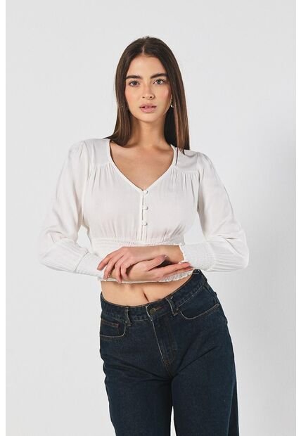 BLUSA KOAJ  ENCAUCHADA ML 10589 4/24