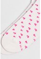 KOAJ Medias Cremas Claras Cortas Con Diseños De Corazones de Koaj