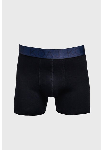 KOAJ Bóxer Midway Brief-largo Azul Con Cintura Estampada