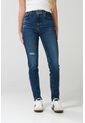 KOAJ Jean Jegging Tiro Súper Alto Azul Oscuro Con Rotos de Koaj