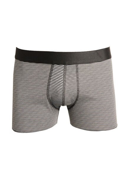 KOAJ Bóxer Trunk-corto Gris Claro A Rayas Con Tiro Bajo
