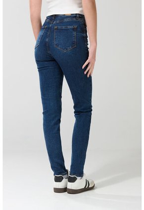 KOAJ Jean Jegging Tiro Súper Alto Azul Oscuro Con Rotos
