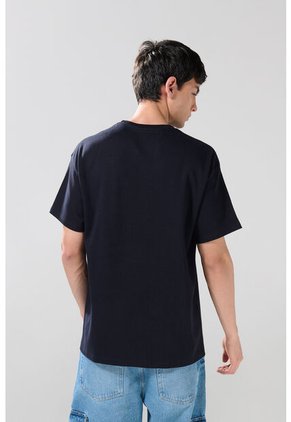 KOAJ Camiseta De Snoopy & Yale Azul Intensa Con Manga Corta