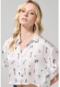 KOAJ BLUSA KOAJ CAM CROP MC 22805 2/25 de Koaj