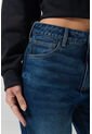 KOAJ Jean Azul Oscuro Tiro Alto 90´S Con Bota Recta Y Bolsillos de Koaj