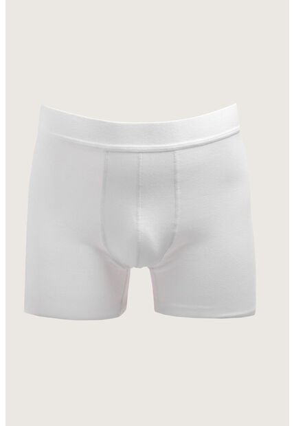 KOAJ Bóxer Blanco Tipo Midway Brief-largo Con Cintura Elástica