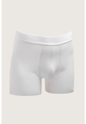 KOAJ Bóxer Blanco Tipo Midway Brief-largo Con Cintura Elástica