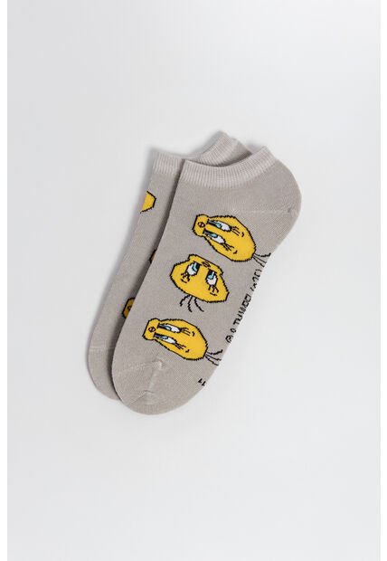 Medias Tobilleras Con Diseño En Jacquard, Licencia, Looney Tunes.