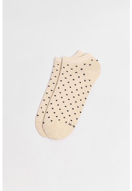 KOAJ Medias Kakis Claras Tobilleras Con Diseños De Puntos