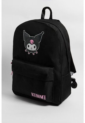 KOAJ Maleta Negra Con Diseño De Kuromi Y Bolsillo Delantero