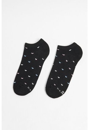 KOAJ Medias Azules Intensas Tobilleras Con Diseños De Corazones