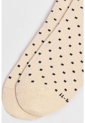 KOAJ Medias Kakis Claras Tobilleras Con Diseños De Puntos
