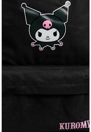 KOAJ Maleta Negra Con Diseño De Kuromi Y Bolsillo Delantero