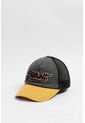 Cachucha Negra Trucker College Con Visera Amarilla de Koaj